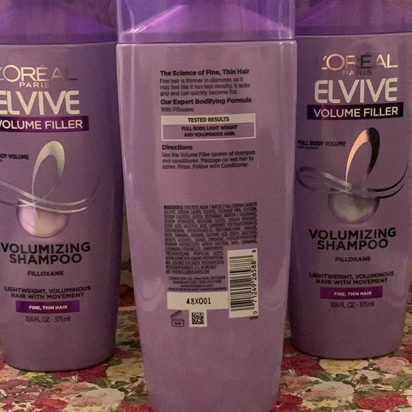 L’Oréal elvive volume filler volumizing shampoo x4 shampoo bundle shampoo lot - Picture 2 of 2